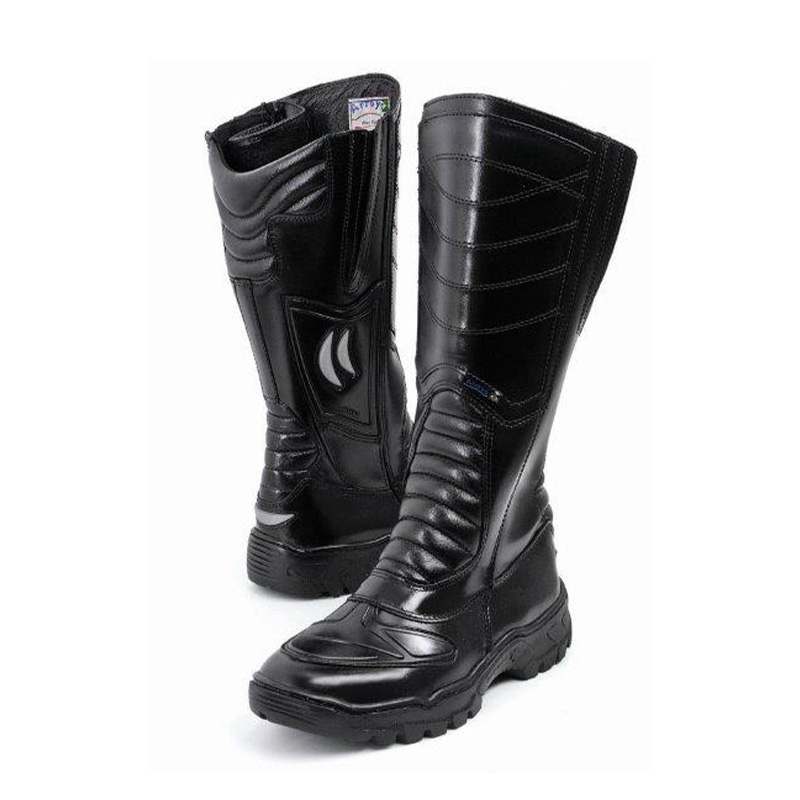 BOTA MILITAR PANTHER ZIPER-VELCRO SEM BICO ANTIPERFURACAO PRETA CA 44555