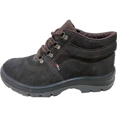 BOTINA AMARRAR CARTOM NOBUCK TP092 BICO PVC MARROM CA41335