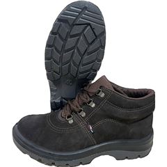 BOTINA AMARRAR CARTOM NOBUCK TP092 BICO PVC MARROM CA41335