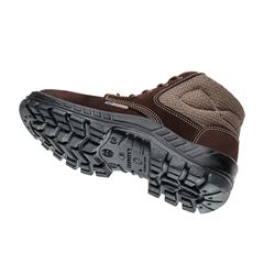 BOTINA NOBUCK MARROM 50B26 BICO PLASTICO MARLUVAS CA 45611