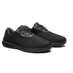 TENIS BRACOL AMARRAR BIDENSIDADE BGAT SEM BICO PRETO SOLADO CINZA CA 43909