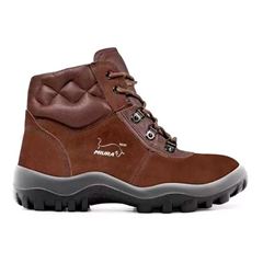 BOTINA SAFETLINE GRAN LUXO MIURA BICO PLASTICO MARROM CA 12783