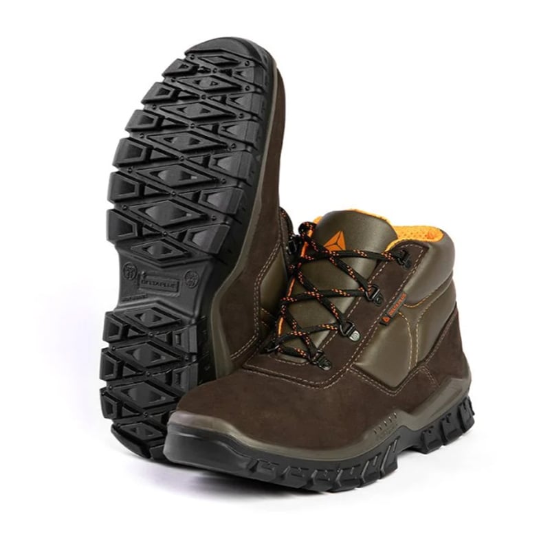 BOTINA DELTAPLUS AMARRAR BIDENSIDADE NOBUCK RIO OB SRC BICO PLASTICO MARROM-LARANJA  CA 45875