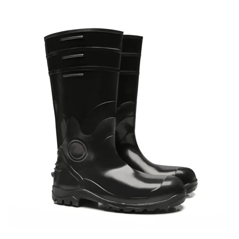 BOTA BRACOL ACQUALEV CANO LONGO PALMILHA DE ACO SEM BICO PRETA CA 35225