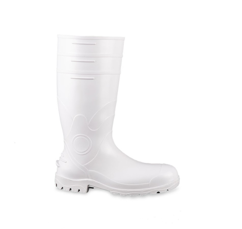 BOTA BRACOL ACQUALEV CANO LONGO PALMILHA DE AÇO SEM BICO BRANCA CA 35225