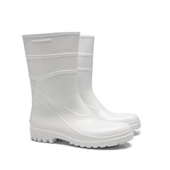 BOTA PVC BRACOL ACQUA FLEX SEM FORRO CANO MEDIO SEM BICO BRANCA CA 37456