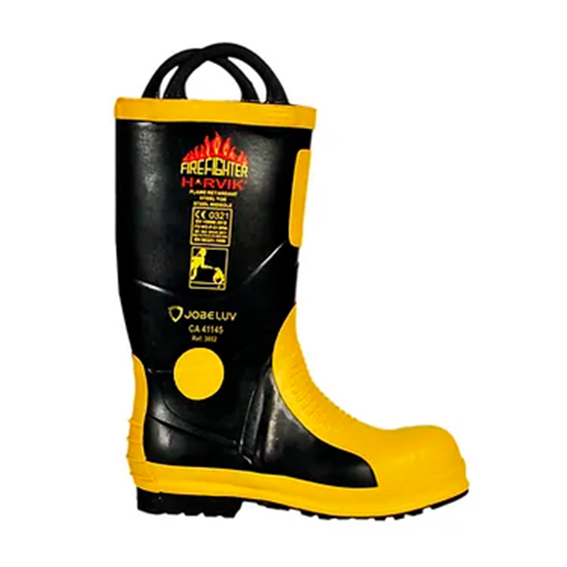 BOTA BORRACHA BOMBEIRO PRETA-AMARELO 38 CA 41145