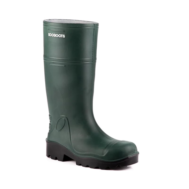 BOTA ECOBOOTS PURESAFE CANO LONGO VERDE COM SOLADO PRETA CA 35047