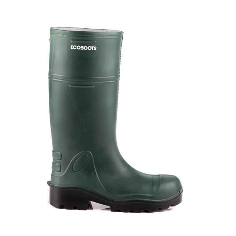 BOTA ECOBOOTS PURESAFE CANO LONGO VERDE COM SOLADO PRETA CA 35047