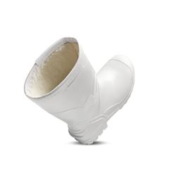 BOTA PVC BRACOL ACQUA LEV FORRO TERMICO CANO CURTO BICO DE ACO BRANCA 44 CA 26705