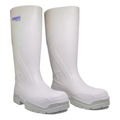 BOTA ECOBOOTS PURE-SAFE C/L BRANCA C/ POLAINA COMPOSITE