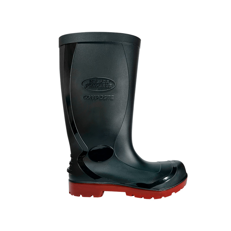 BOTA PVC CALFOR CELPV505 COMPOSITE PAMILHA ACO PRETA CA 50008