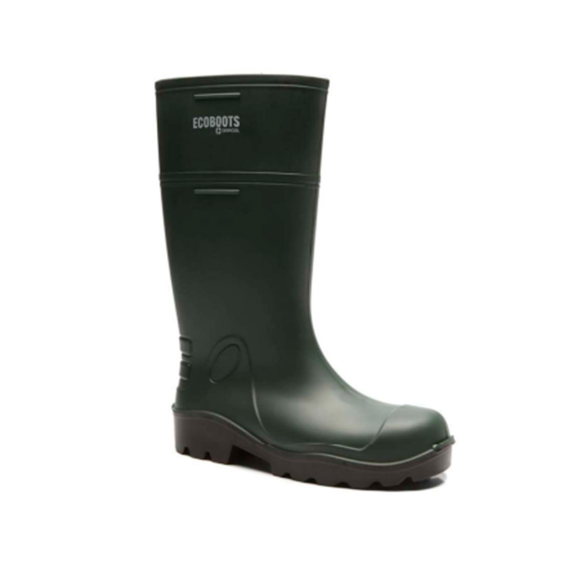 BOTA ECOBOOTS CANO LONGO COMPOSITE ANTIPERFURO VERDE SOLADO PRETO CA 37992