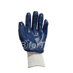 LUVA SEGURANÇA BFORT 12016 MALHA LÁTEX NITRÍLICO AZUL CA32552