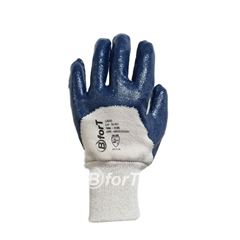 LUVA SEGURANÇA BFORT 12016 MALHA LÁTEX NITRÍLICO AZUL CA32552