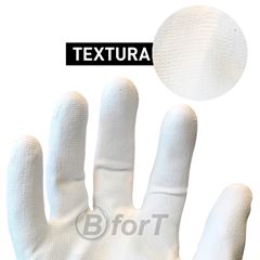 LUVA DE SEGURANÇA BFORT 12020 NYLON COM PU BRANCA  CA 32542