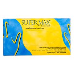 LUVA PROCEDIMENTO SUPERMAX LATEX PROTECAO QUIMICA COM PO P CA 13030