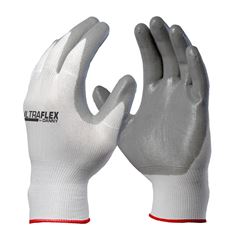 LUVA DANNY ULTRAFLEX LATEX NITRILICO CINZA CA 8084