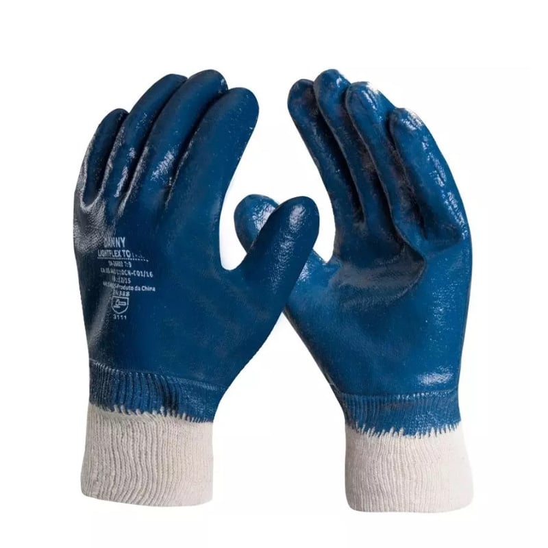 LUVA DANNY LIGHTFLEX TOTAL LÁTEX NITRÍLICO AZUL CA 43319