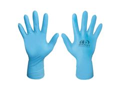 LUVA DANNY SENSIFLEX DESCARTAVEL AZUL CX 100 UN CA 42979