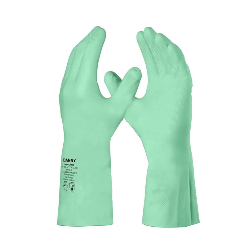 LUVA DANNY MAXI LATEX FORRADA VERDE CA 13301