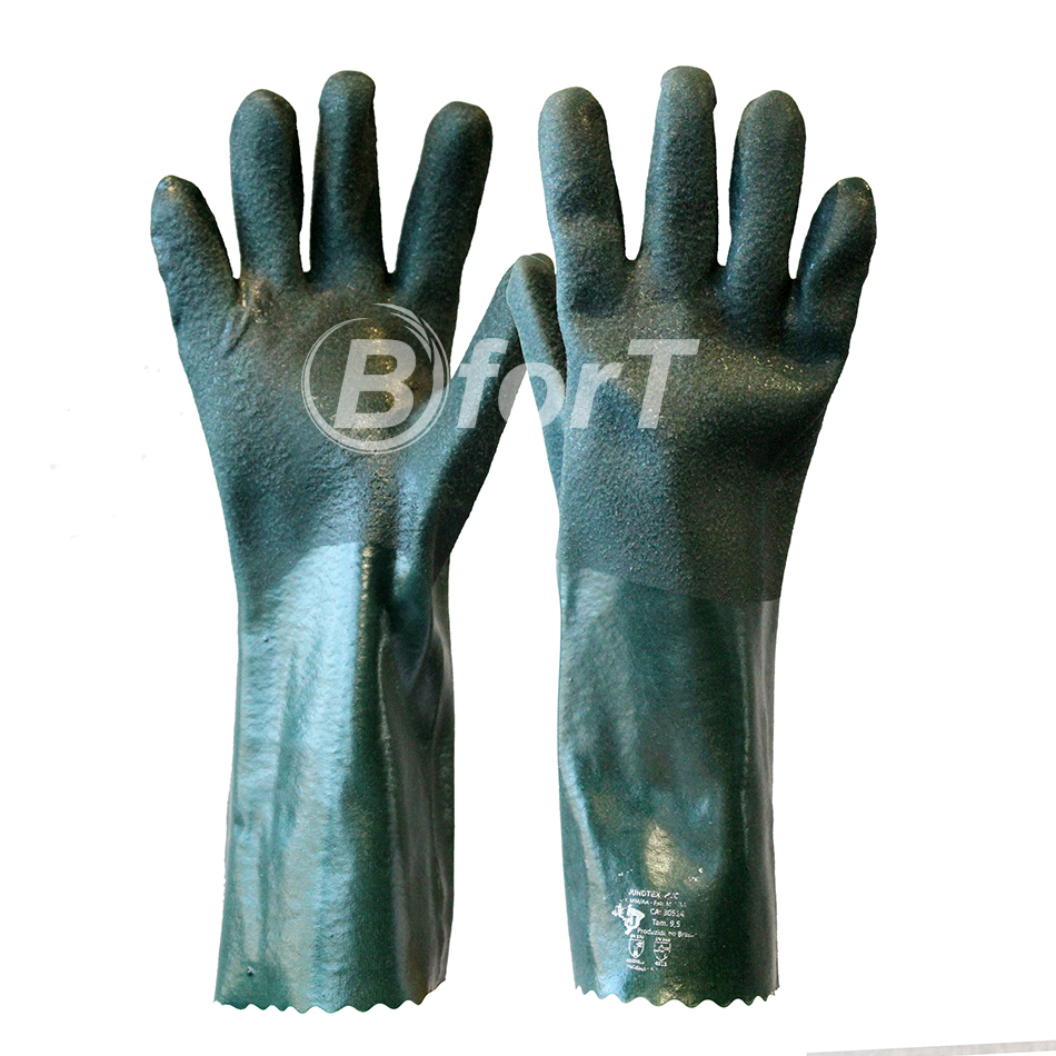 LUVA DE SEGURANÇA BFORT 12680 PVC PALMA ÁSPERA 55CM CA 33691