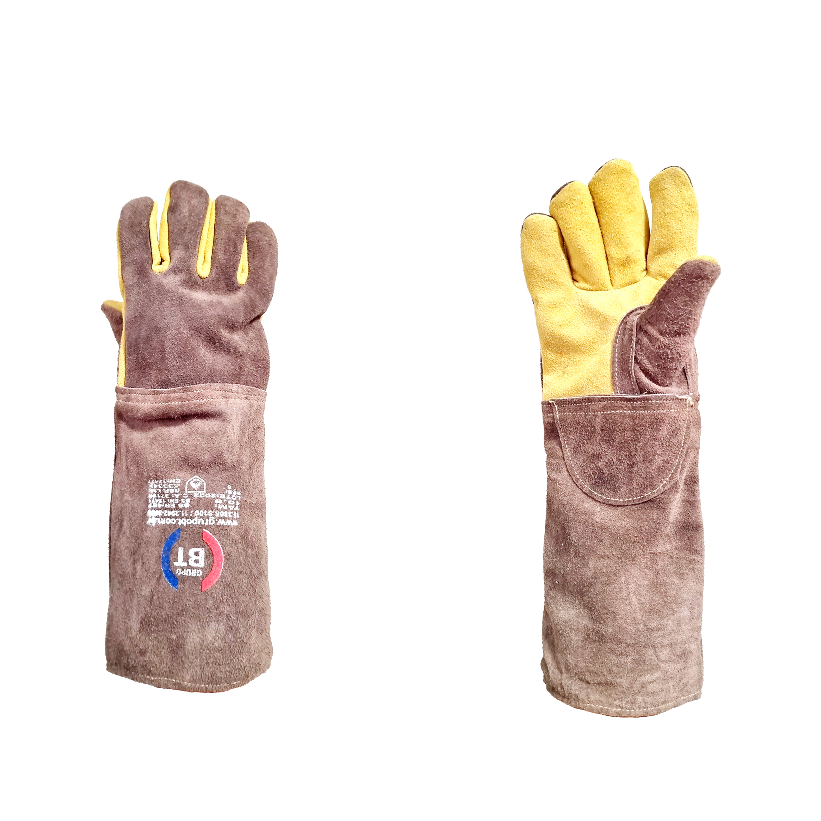 LUVA RASPA SOLDADOR COURION PUNHO 20CM CA37199