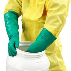 LUVA ALPHATEC SOLVEX ANSELL 37-185 PROTECAO QUIMICA SEM FORRO CA 12598