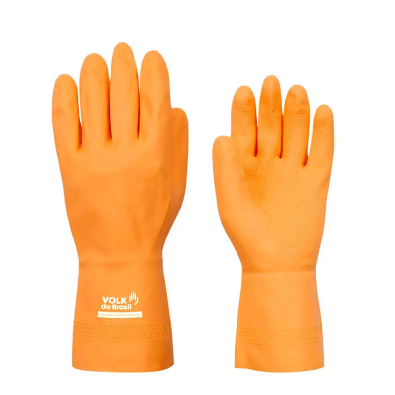 LUVA LATEX-NEOPRENE SUPER REFORCADA LARANJA CA 16311