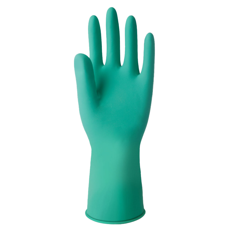 LUVA SOFT LATEX VERDE SANRO PROTEÇÃO QUIMICA COM FORRO CA5129