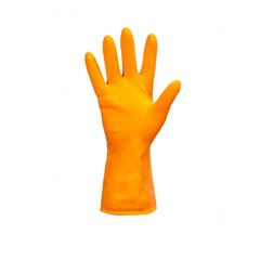 LUVA LATEX ORANGE FORRADA KALIPSO PROTEÇÃO QUIMICA COM FORRO CA 32499
