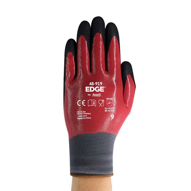 LUVA ANSELL EDGE 48-919 NITRILO CAMADA DUPLA  CA 43203
