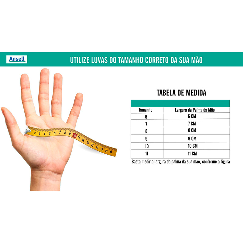 LUVA ANSELL EDGE 48-919 NITRILO CAMADA DUPLA CA 43203 | BT