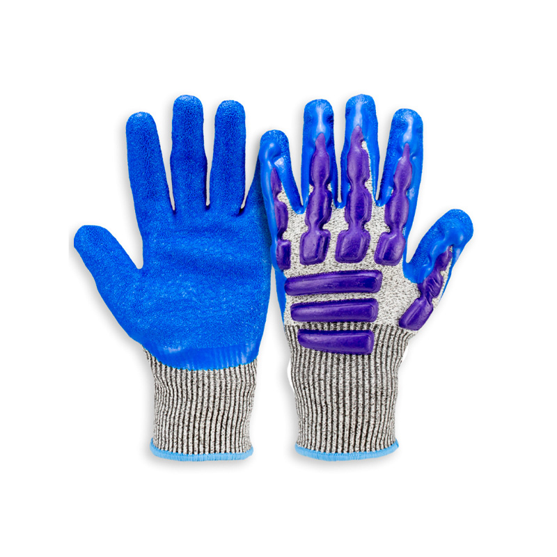 LUVA KALIPSO IMPACT PLUS CINZA-AZUL-ROXO CA 45752