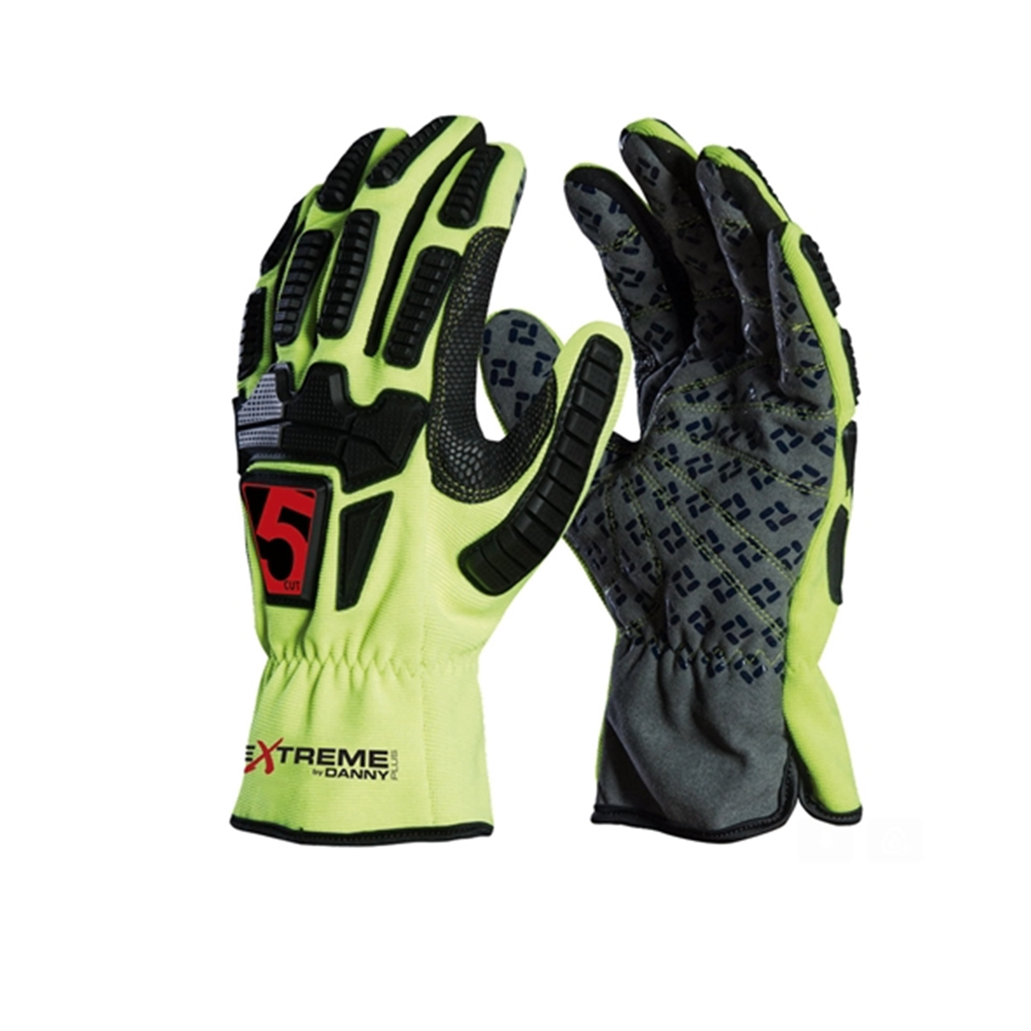 LUVA EXTREME PLUS DANNY AMARELA E CINZA  CA 39733