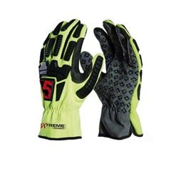 LUVA EXTREME PLUS DANNY AMARELA E CINZA  CA 39733