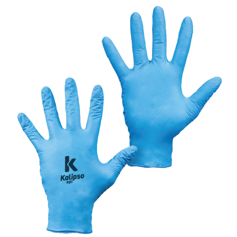 LUVA NITRISENSI SOFT AZUL CAIXA 100 UNIDADES CA 36755