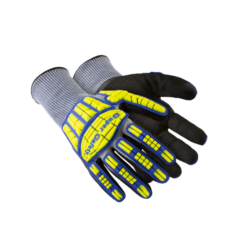LUVA SUPER SAFETY SS IMPACT PRETA E VERDE CA 43978