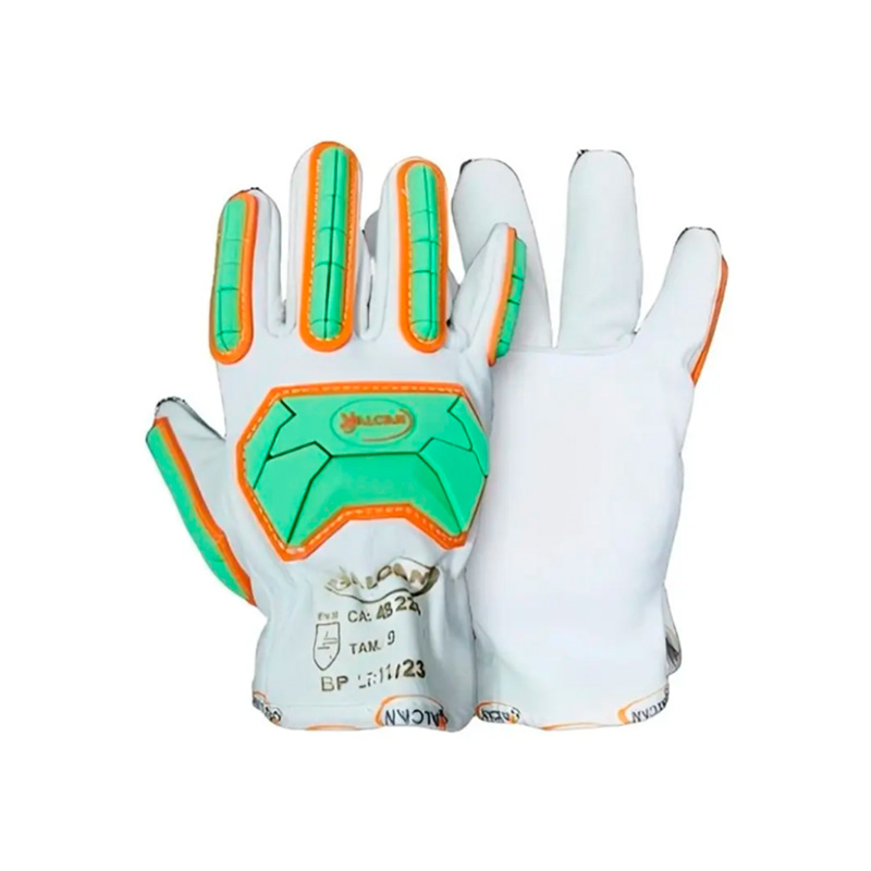 LUVA VAQUETA TOTAL IMPACTO HAMMER G VALCAN CA 48224
