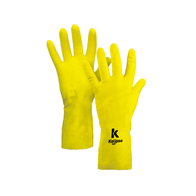 LUVA KALIPSO LATEX SUPER SILVER AMARELA CA 32728