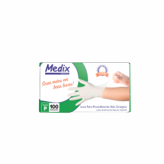 LUVA PROCEDIMENTO MEDIX LATEX BIOLOGICA SEM PO CX100UN CA 44504