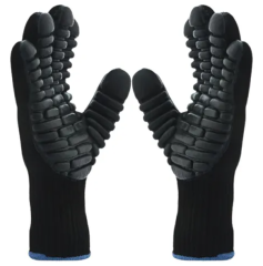 LUVA VOLK MALHA TRICOTADA ANTIVIBRACAO GORILA NITRILO FOAM CA 38257