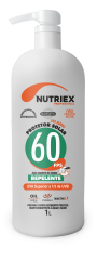PROTETOR SOLAR NUTRIEX FPS 60 COM REPELENTE 01 LITRO