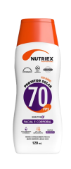 PROTETOR SOLAR FPS 70 NUTRIEX PROFISSIONAL 120ML