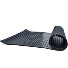 LENCOL BORRACHA COMUM CANELADO BFLEX SEM LONA PRETO 03,0X1000MM