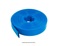 MANGUEIRA CHATA BFLEX PVC FLAT AZUL 2.1/2 POLEGADA (RL50 MT)