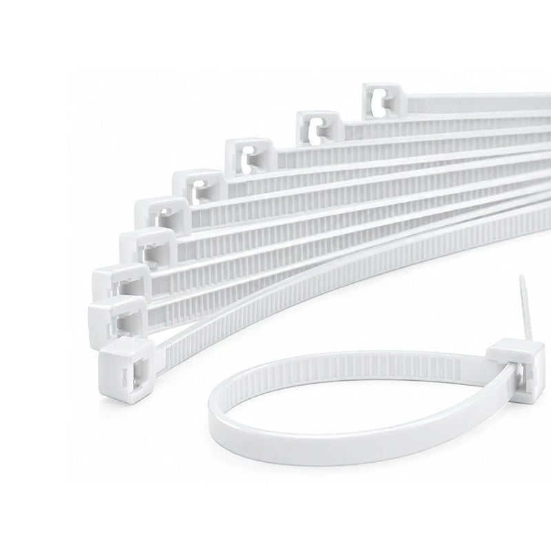 ABRACADEIRA PLASTICO F7020 202 X 3,7 BRANCO PACOTE COM 100