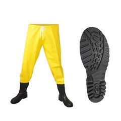 CALÇA PVC KP500 SANEAMENTO AMARELO COM BOTA CA 33299