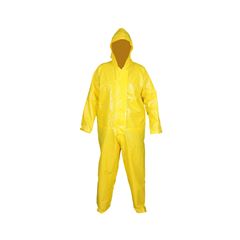 MACACAO PVC FORRADO COM FECHAMENTO ZIPER PALA COM VELCRO AMARELO CA 33296