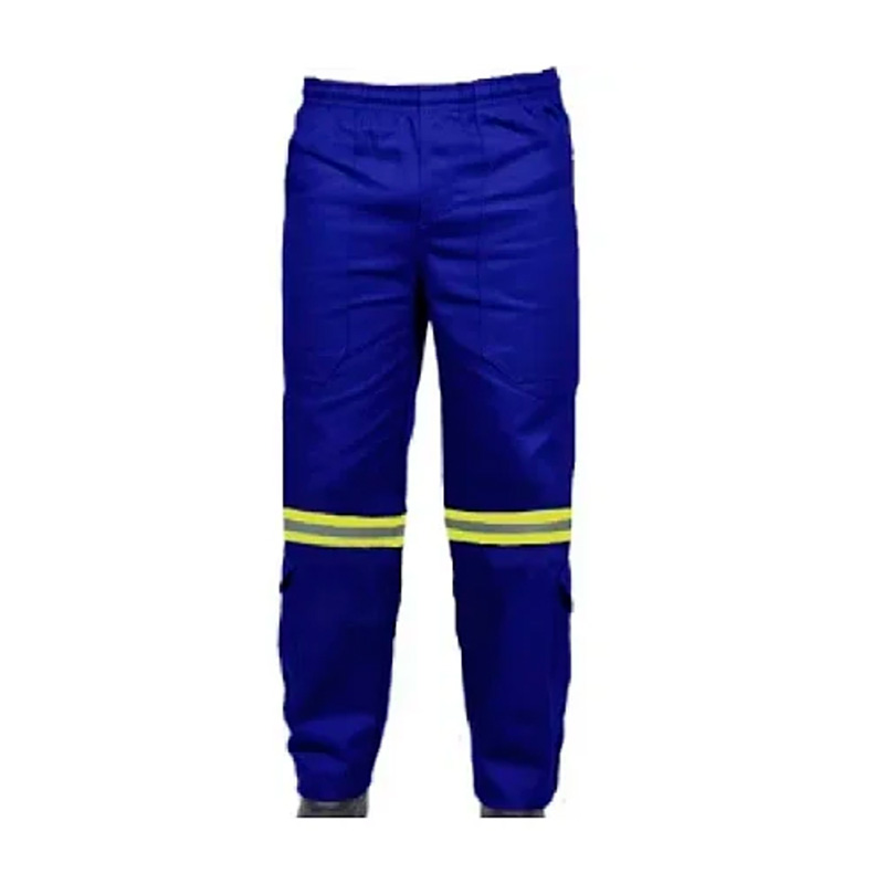 CALCA MUNDI WORK NR10 88% ALGODAO E 12% POLIAMIDA COM REFLETIVO AZUL ROYAL GG CA 37234